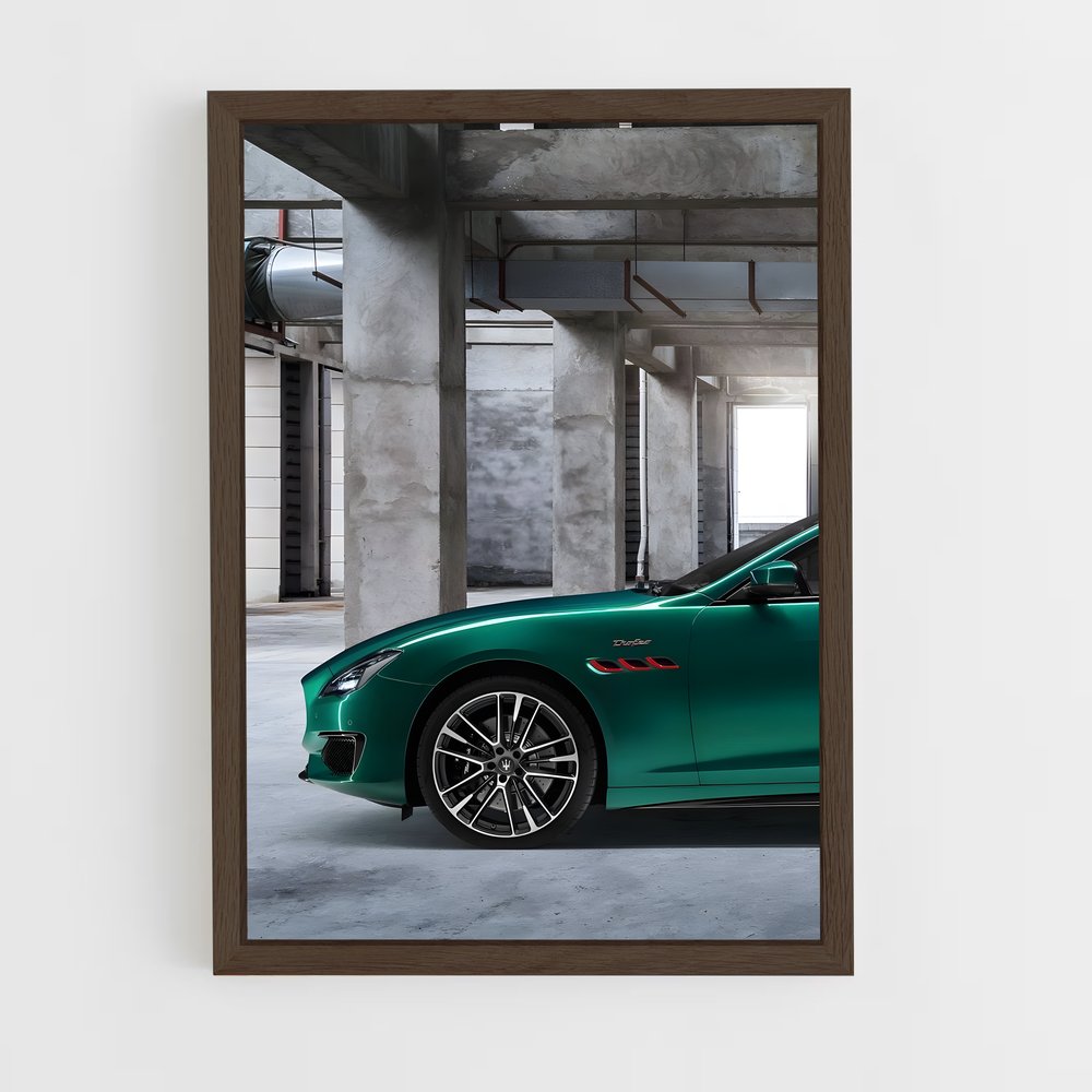 Poster Jaguar Émeraude – affiche Maserati (vue 5)